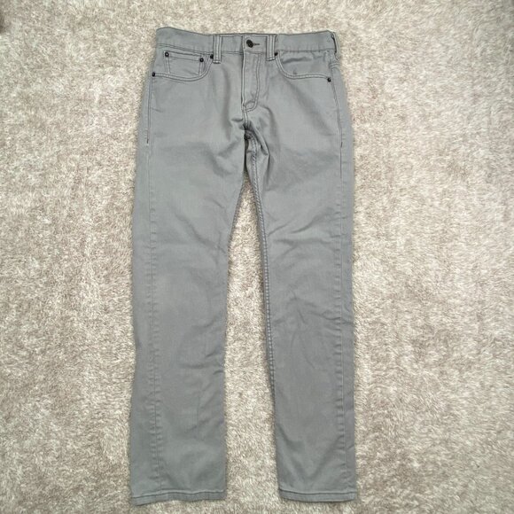 Levis Jeans Mens 32x30 Gray Denim 511 Slim Fit Skinny Flex Pants Stretch - Picture 1 of 10